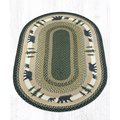 Capitol Importing Co 5 x 8 ft. Jute Oval Bear Timbers Patch 88-58-116BT